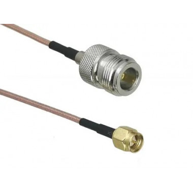 Пигтейл радиочастотный (переходник) N-female - SMA-male, кабель RG316, 50 Ом, 15 см